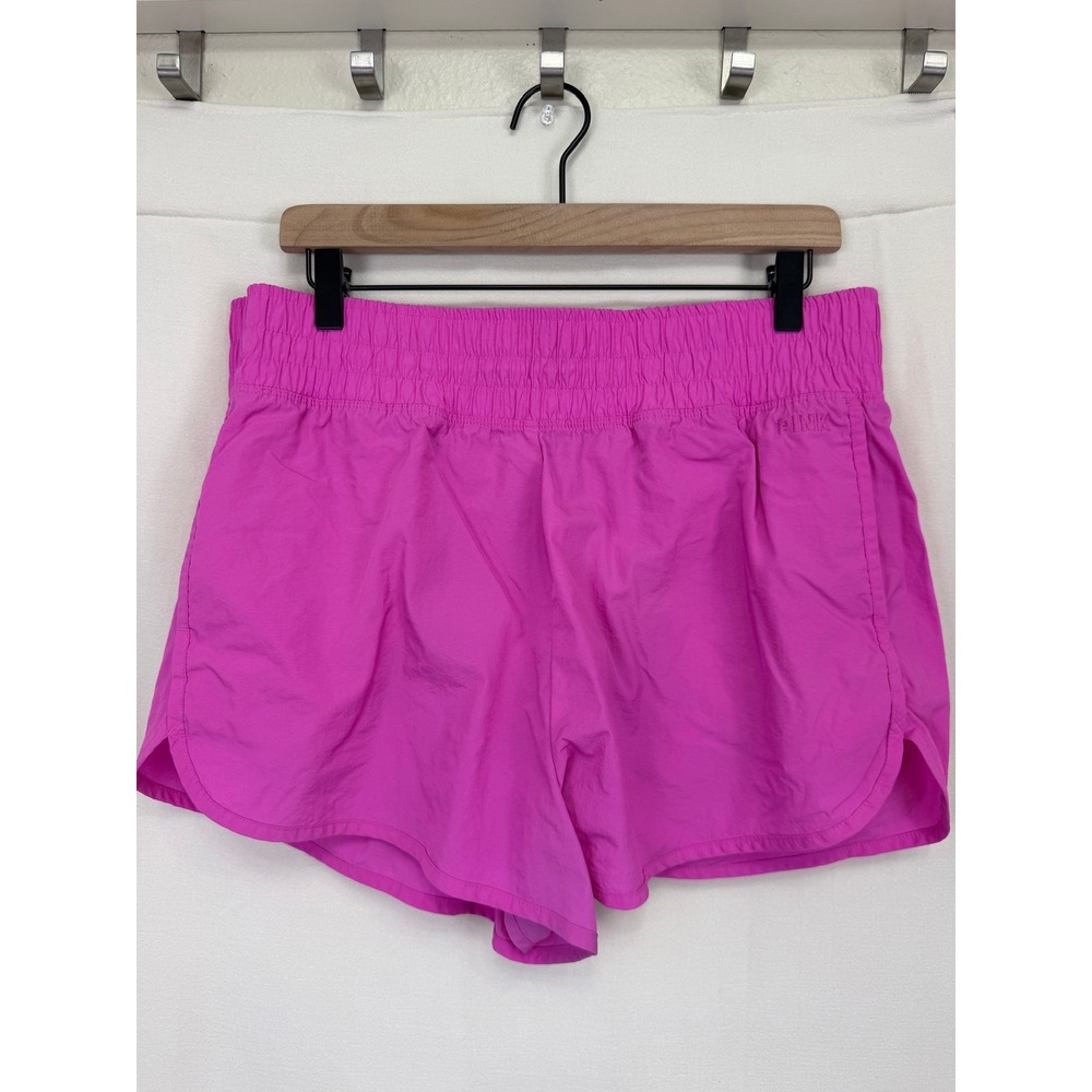 PINK Victoria's Secret Running Shorts Women XL Pink Active Panty Liner Athletic